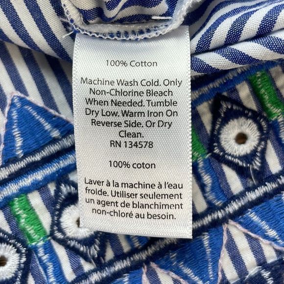Vineyard Vines Blue and White Striped Blouse - Picture 10 of 11